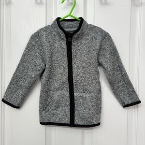 Heather Gray Fleece Zip Jacket | Jumping Beans 18M